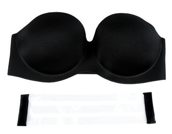 Strapless Bras Underwired Back Band Invisible Push Up bra