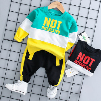 HYLKIDHUOSE 2018 Autumn Baby Girl Boy Clothing Sets Infant Clothes Suits Casual Sport T Shirt Pants Kid Child Clothes Suits