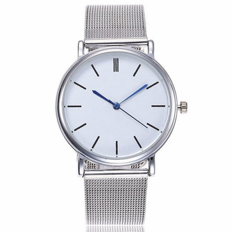 Silver Mesh Quartz Watch Women Metal Stainless Steel Dress Watches Relogio Feminino Gift Clock