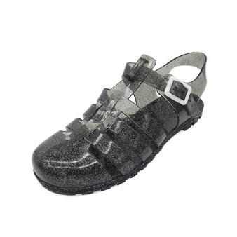 Summer Women Sandals Woman Crystal Solid Casual Shoes Female Plastic