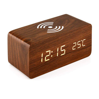 Alarm Clock With Qi Wireless Charging Pad