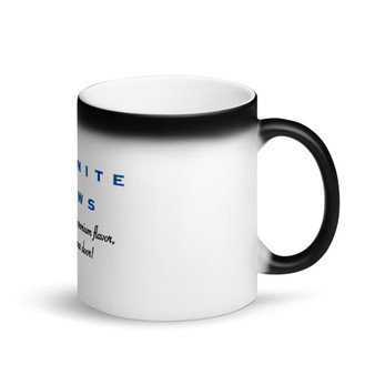 Infinite Brews  Matte Black Magic Mug