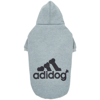 Adidog Logo Fleece Hoodie | Dog Clothing