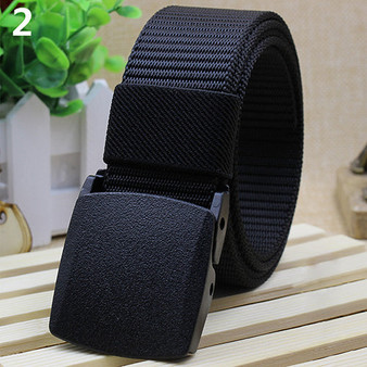 Casual Military Grade Polymer Buckle Nylon Belt