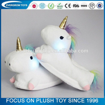 Unicorn Plush Slippers