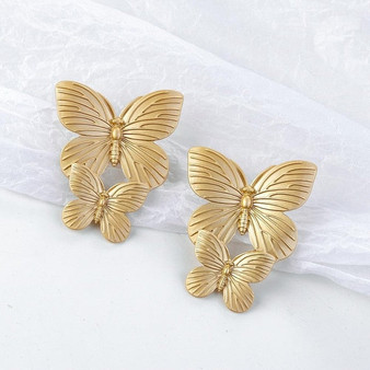 Trendy Gold Color Earrings