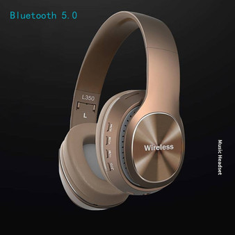 Wireless Bluetooth 5.0 Stereo OverEar Foldable Headphones Built-in Mic Subwoofer HD  Noise Reduction Sport Bluetooth Headset