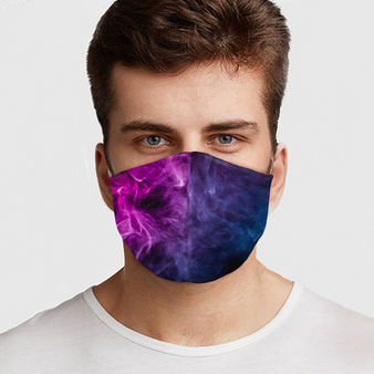 Purple Smoke Face Cover