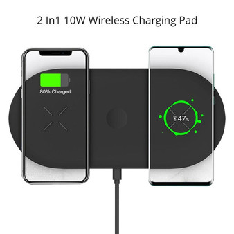 Bonola 3 In1 Wireless Charging Pad For iPhone 11Pro/11/XAR/XsMax Charger Dock For Apple Watch 5 Wireless Charger For AirPods Pro
