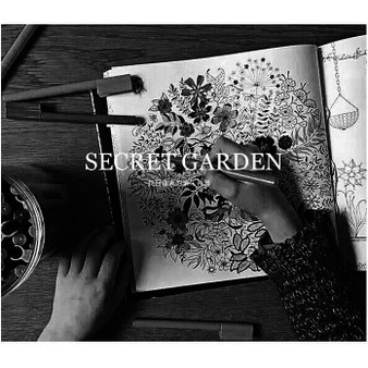 24 Pages Drawing Book Secret Garden English Edition Adult Coloring Book