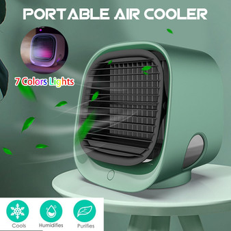 Mini Portable Humidifier Air Cooler Fan