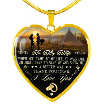 To my wife: necklace for wife,special valentine gift for wife from husband,amazing gift for wife, amazing necklace for wife,best birthday gift for wife