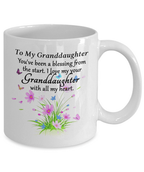 To my granddaughter: Granddaughter coffee mug, best gifts for granddaughter, birthday gifts for granddaughter, grandparents and granddaughter coffee mug, coffee mug for granddaughter, to my granddaughter coffee mug, 990