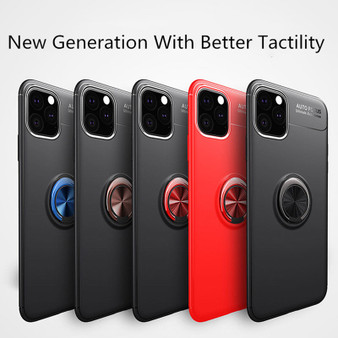 Magnetic Ring bracket Silicone Anti-knock TPU Case for iPhone 11/11 Pro/11 Pro Max