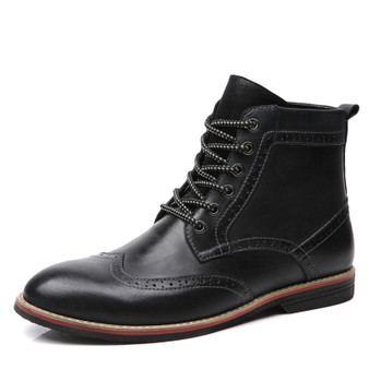 Vintage Lace-up Pointed Toe Men's Boot