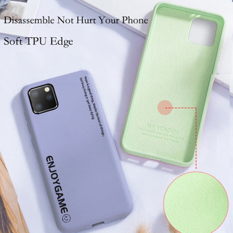 For iPhone 11 Coque Candy Color Slim Soft TPU Cover