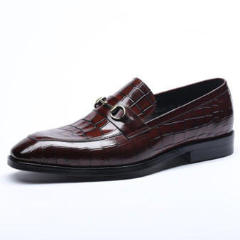 Crocodile Pattern Business Dress Shoes