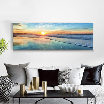 Beautiful Ocean Sunset Seascape Printing For Home Decoration