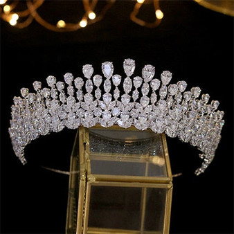 New drop Tiara crystal headdress wedding hair accessories crown jewelry headband wedding accessories