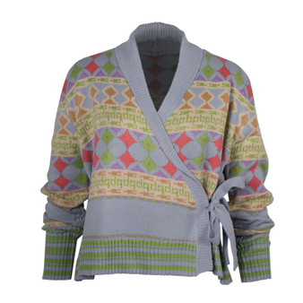 Solid Color Printed Casual Cardigan Sweater