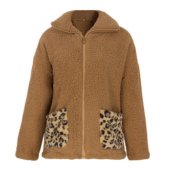 Winter Women's Warm Leopard Pattern Thicken Sexy Faux Fur Teddy Coat