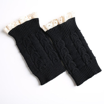 Women Knit Lace Boot Socks