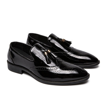 Tassel Pointed Formal Wedding Party Flat Men's Loafers