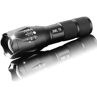 CREE XM-L T6 4000 Lumen Tactical Flashlight (3xAAA or 18650 Rechargeable Battery)