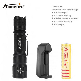 AloneFire TK105 Led 18650 Flashlight CREE XPL V6 Zoomable Torch AAA zoom waterproof 5 mode flash lights Zooming LED Flashlight