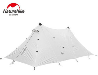 Naturehike 20D Silicone Nylon Large Waterproof Camping Tent 8-10 Person Single Layer Hiking A Tower Tarp Outdoor Tents 2 Colors