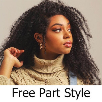 150% Density Mongolian Afro Kinky Curly Wig With Bang 13x6 Lace Front Human Hair Wigs Pre Plucked For Black Women Bleached Knots|Human Hair Lace Wigs