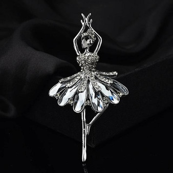 The Lahja Crystal Ballerina Pin