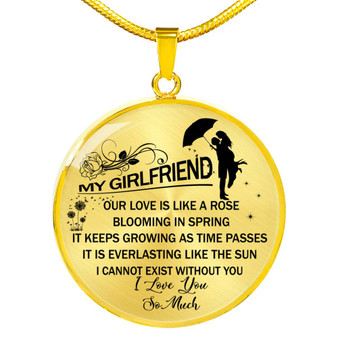 To My Girlfriend Gift Perfect Gift Girlfriend - Girlfriend And Boyfriend Necklace - Love You So Much 1019go