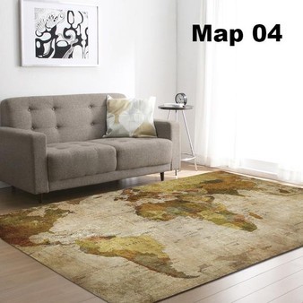 World Map Carpet/living room rugs
