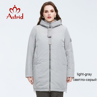 Astrid 2020 Spring new arrival women jacket outerwear high quality plus size mid-length style with zipper women fashion  AM-8608