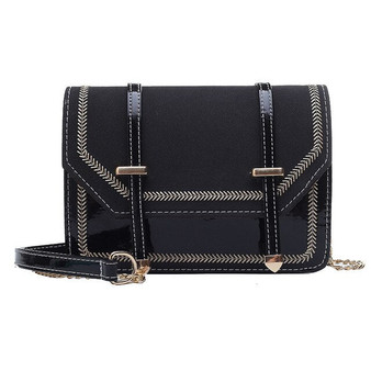 New Desiger Fashion Women's Bags Korean StyleLeather Casual Double Belt Buckle Small Square Crossbody  Shoulder Bag Women