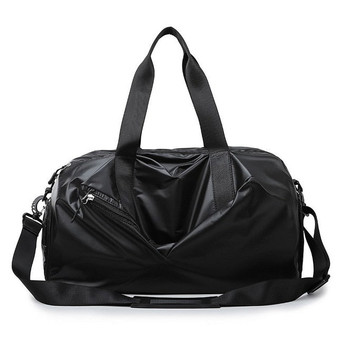 Women's Oxford Cloth Travel Bag Large Capacity Shoulder Bag Soft Dry And Wet Separation Bag Independent Shoes Waterproof Handbag