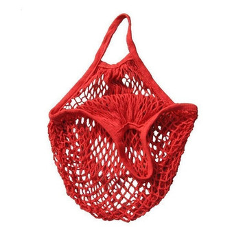 1PCS  Large Cotton Totes Shopping Bags foldable Mesh Net String Shopping Bag Reusable Shopping bags Fruit Storage Handbag