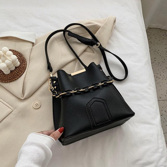 2020 New Fashion Bucket Bags For Women PU Leather Female Chain Crossbody Bag Designer Shoulder Bag Sac A Main Femme Lady Handbag