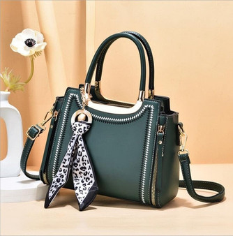 High end women's bag versatile women's handbag silk scarf pendant messenger bag high quality shoulder bags Small square bags