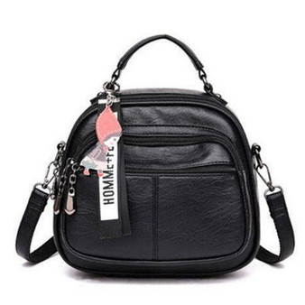 Vintage Women Soft Pu Leather Backpack Designer Women Multi-function Anti Theft Small Backpack Purse Female Ladies Shoulder Bag