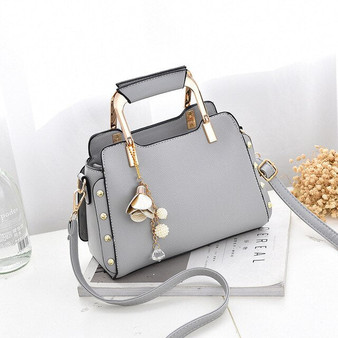 2018 Brand New Women Fashion Ornaments Totes Solid Metal Handle Handbag Hotsale Ladies Purse Messenger Crossbody Shoulder Bags