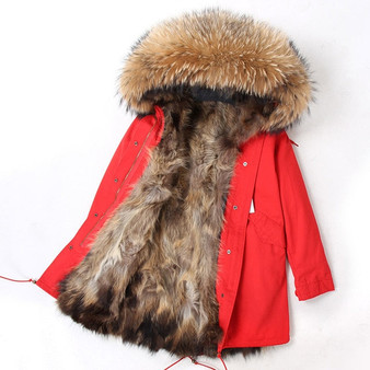 LaVelache 2020 Long Parka Real Fur Coat Winter Jacket Women Natural Real Fox Fur Coats Outerwear Streetwear Casual Oversize New