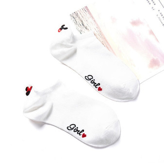Disney Girl Socks Mickey head embroidered socks Cattoon Minnie girl socks cotton summer thin cotton women socks