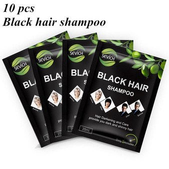 Sevich Black Hair Shampoo 250ml Hair Dye Make Grey and White Hair Darkening and Shinny in 5 Minutes Instant Black Hair Gel Cream
