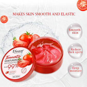 Disaar Tomato Moisturizing Gel Soothing Skin Care Remover Hydration Whitening Oil Control Anti-Wrinkle Acne Face Cream No Wash