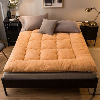 GraspDream Winter warm thick mattress upholstery high quality household pad quilt tatami mattress lamb cashmere pad