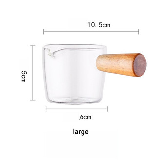 Japan Taste Dish Sauce Cup Glass Wood Sauce Dish Steak Seasoning Cup and Saucer Small Milk Cup for Household Kitchen Dishes