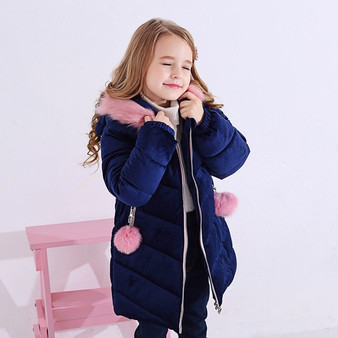 Bear Leader Kids Winter Coats New Winter Girls Young Jackets Fashion Parkas Coats Long Suits Warm Outfits Soft Children Clothing