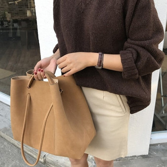 casual Matte leather buckets bag for women designer handbags luxury pu shoulder messenger bags large capacity totes lady purses